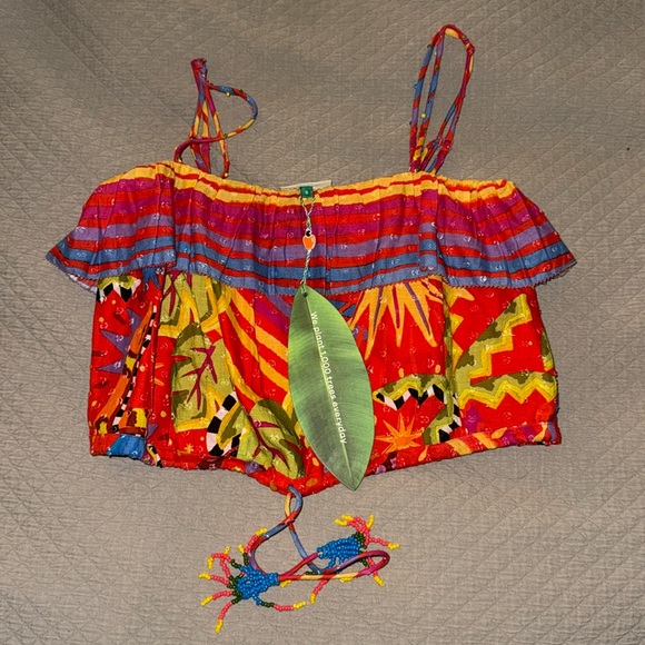 Farm Rio Crop Top, New - Picture 2 of 6